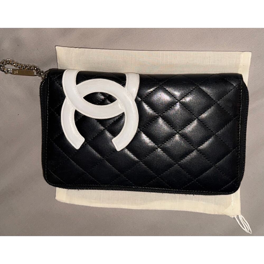 Chanel Cambon Line Zip Around Organizer wallet